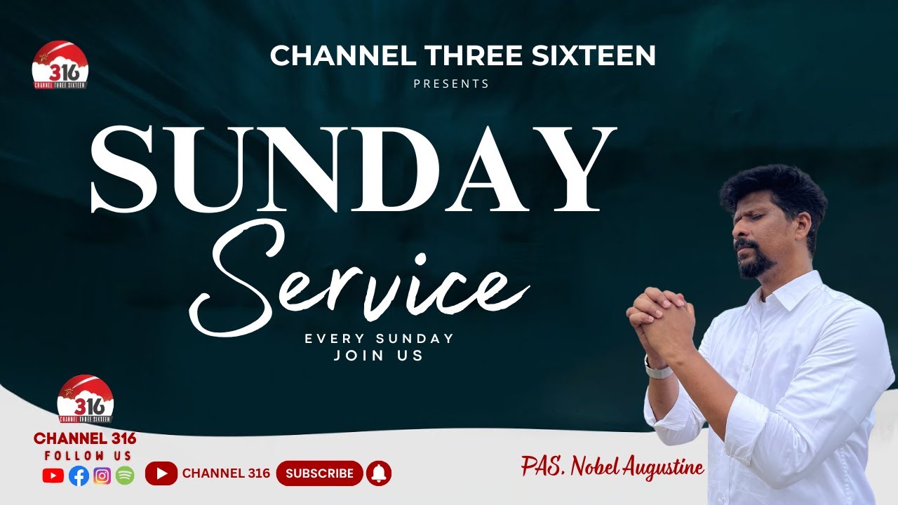 🔴🅻🅸🆅🅴 | TAMIL SUNDAY SERVICE | TPWC | PAS.  NOBEL AUGUSTINE | Channel 316
