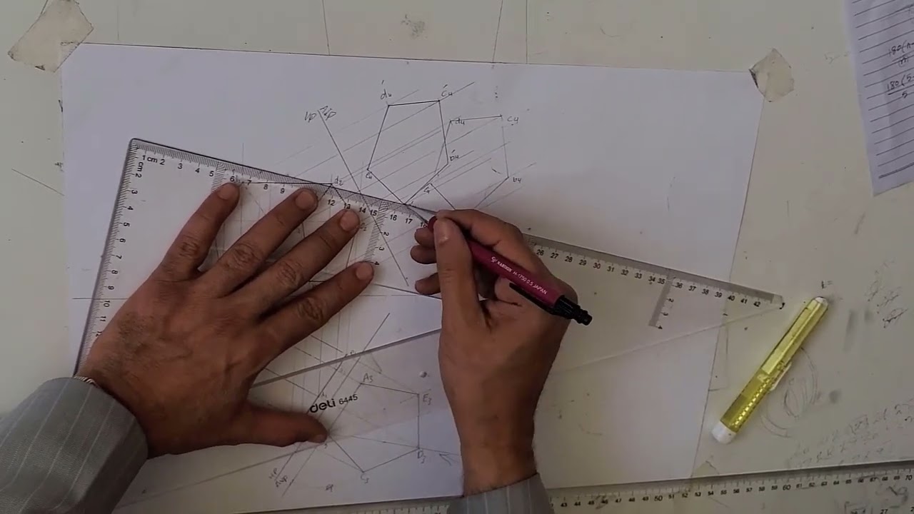 2-وصفية، اسقاط المجسمات، Descriptive Geometry- soled Projection