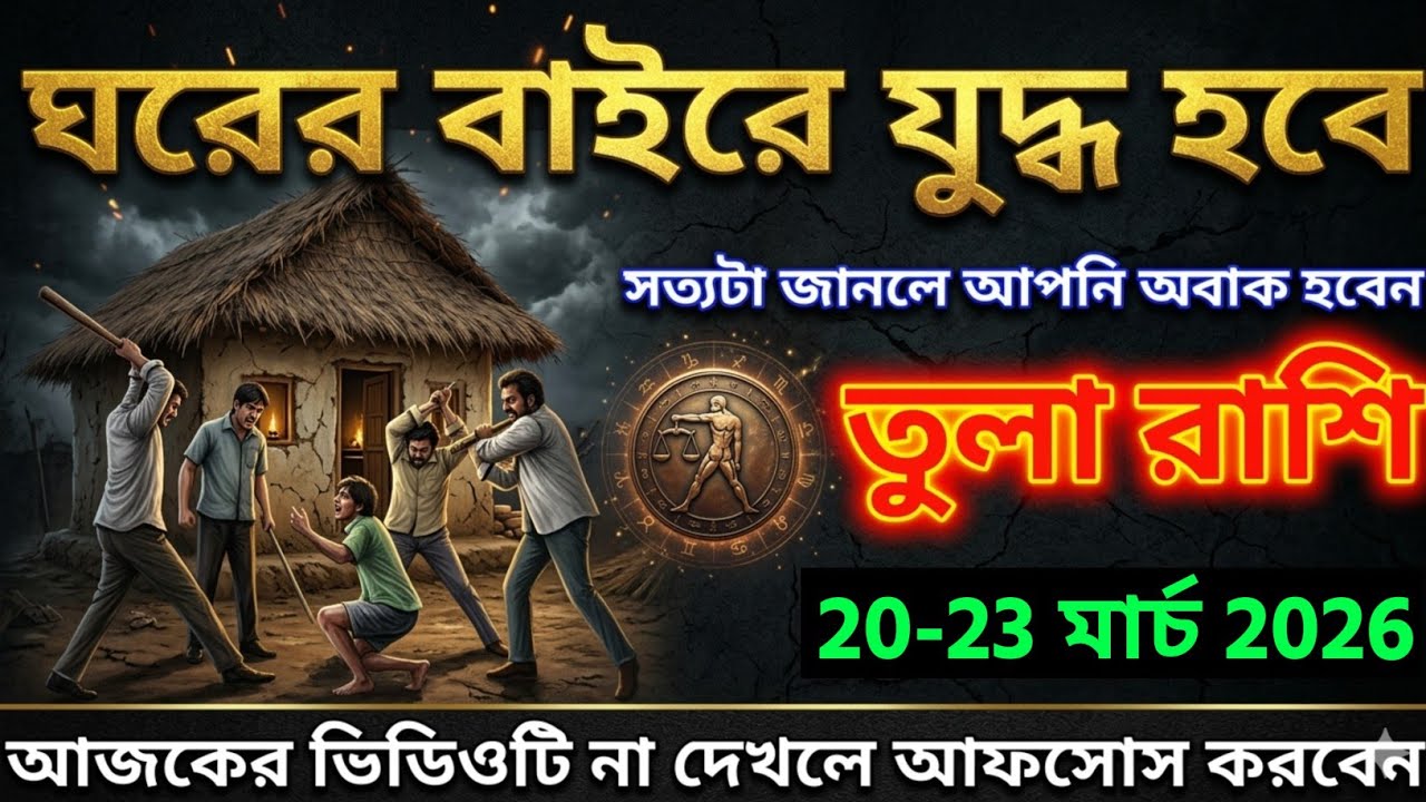 তুলা রাশি,১৪-১৬ মার্চ, ২০২৬ ঘরের বাইরে যুদ্ধ হবে সত্যটা জানলে আপনি অবাক হবেন ।