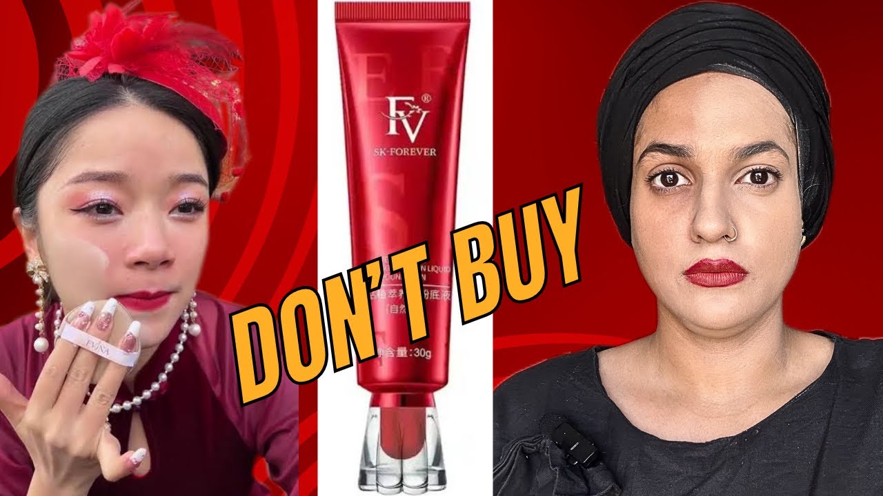 Tiktok Most Viral FV Foundation || Waterproof💦?? || Full Coverage Red Foundation?? || aaqsanoman