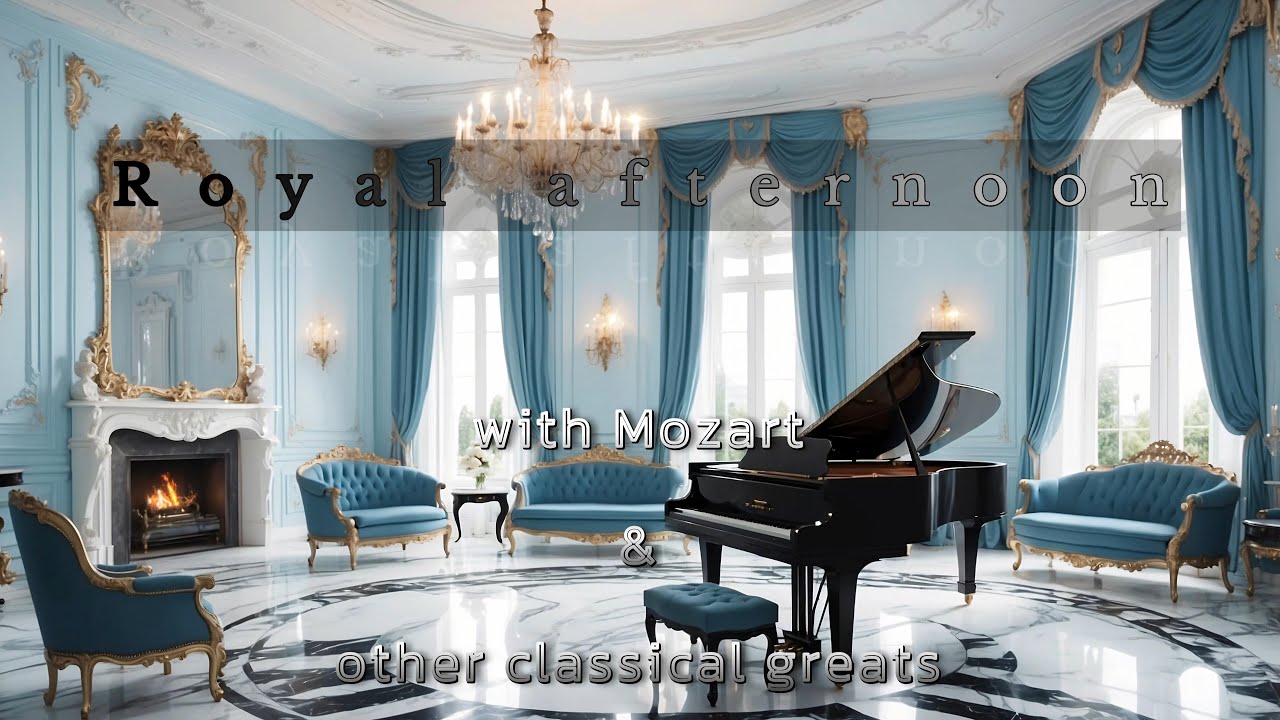Royal Afternoon | Classical Journey with Mozart in a wealthy Vienna baroque salon #mozart #fireplace