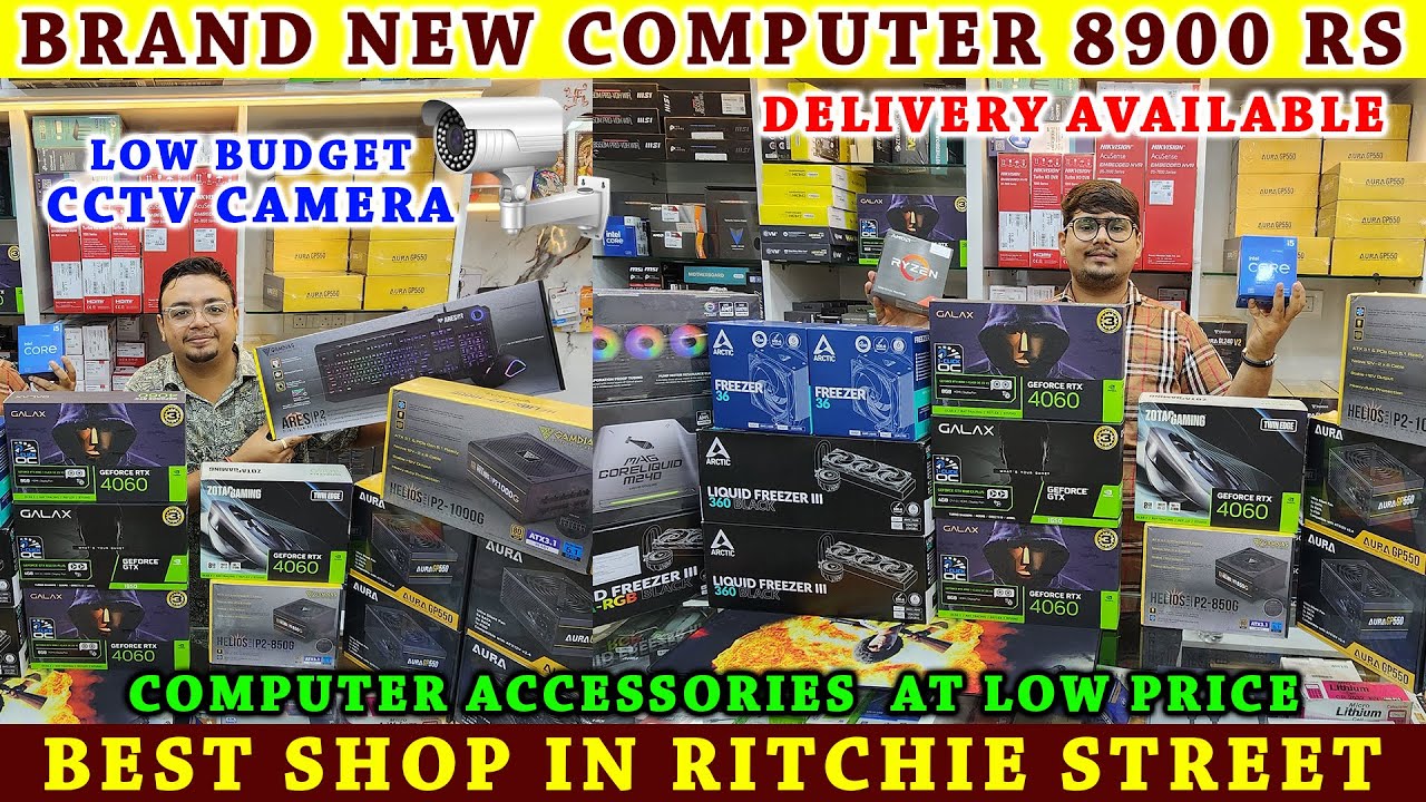Cheapest Gaming PC & Laptop|All Computer Accessories| CCTV Camera | Ritchie Street | Video Shop