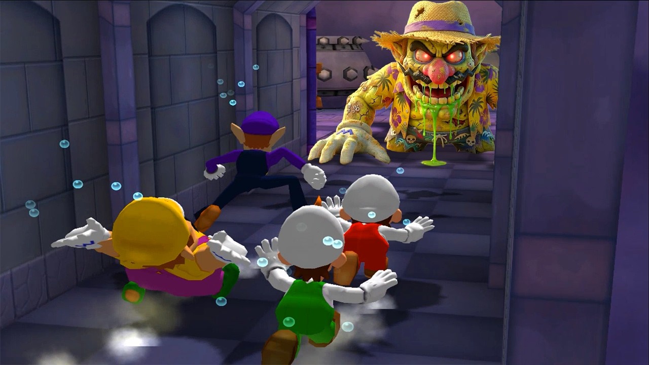 [Mario Party 5] Мини-игра Марио против Луиджи против Варио против Валуиджи (Сильнейший компьютерн...