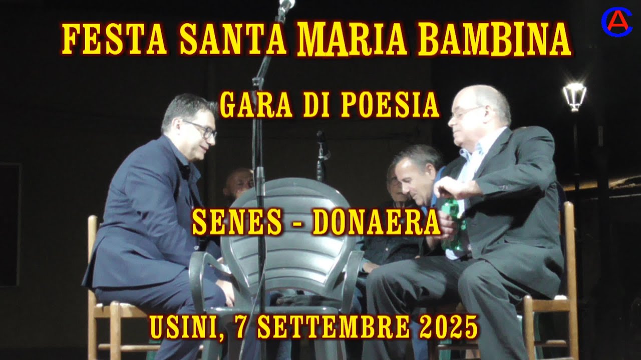 FESTA SANTA MARIA BAMBINA, GARA DI POESIA, SENES  - DONAERA, USINI, 07/09/2025