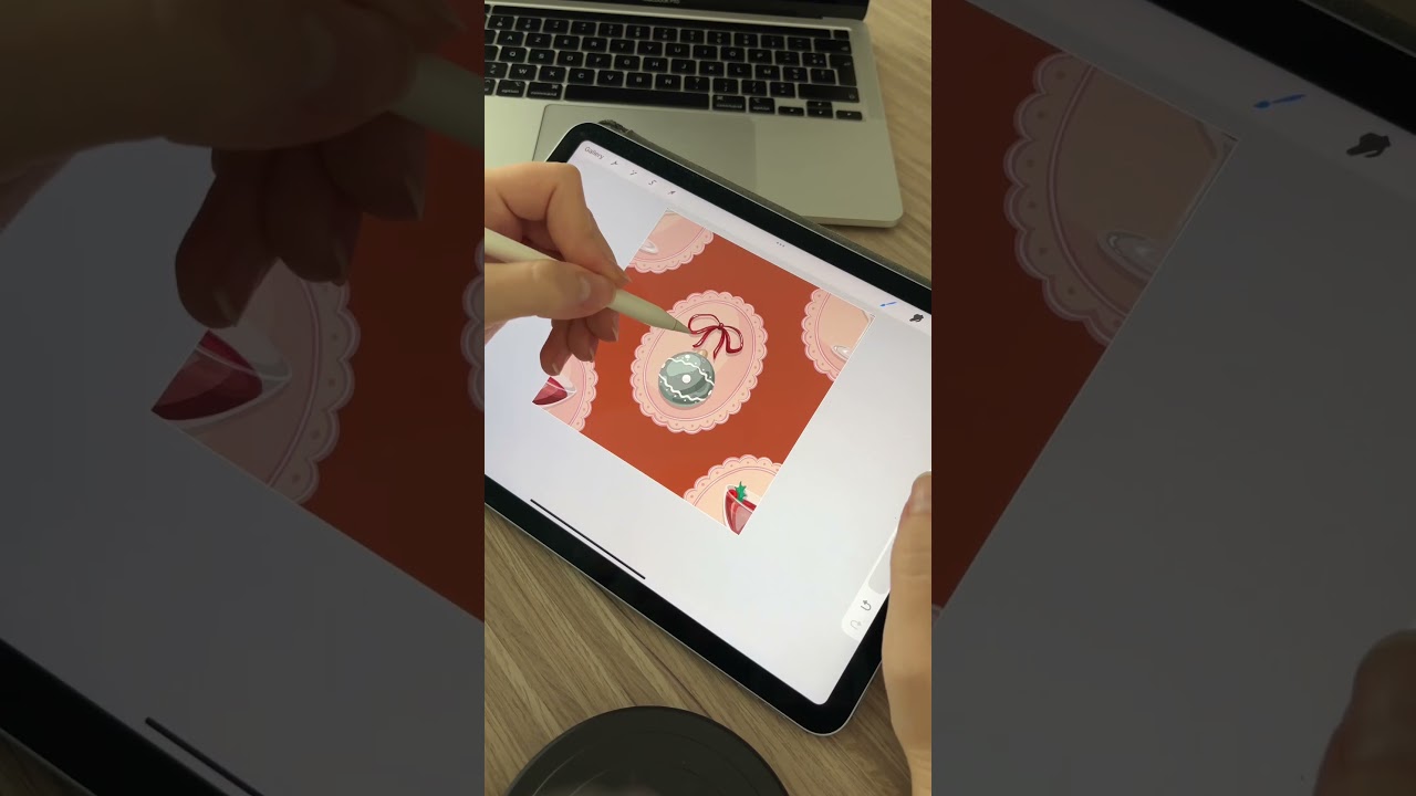 Lats draw a cute pattern |Process in Procreate 