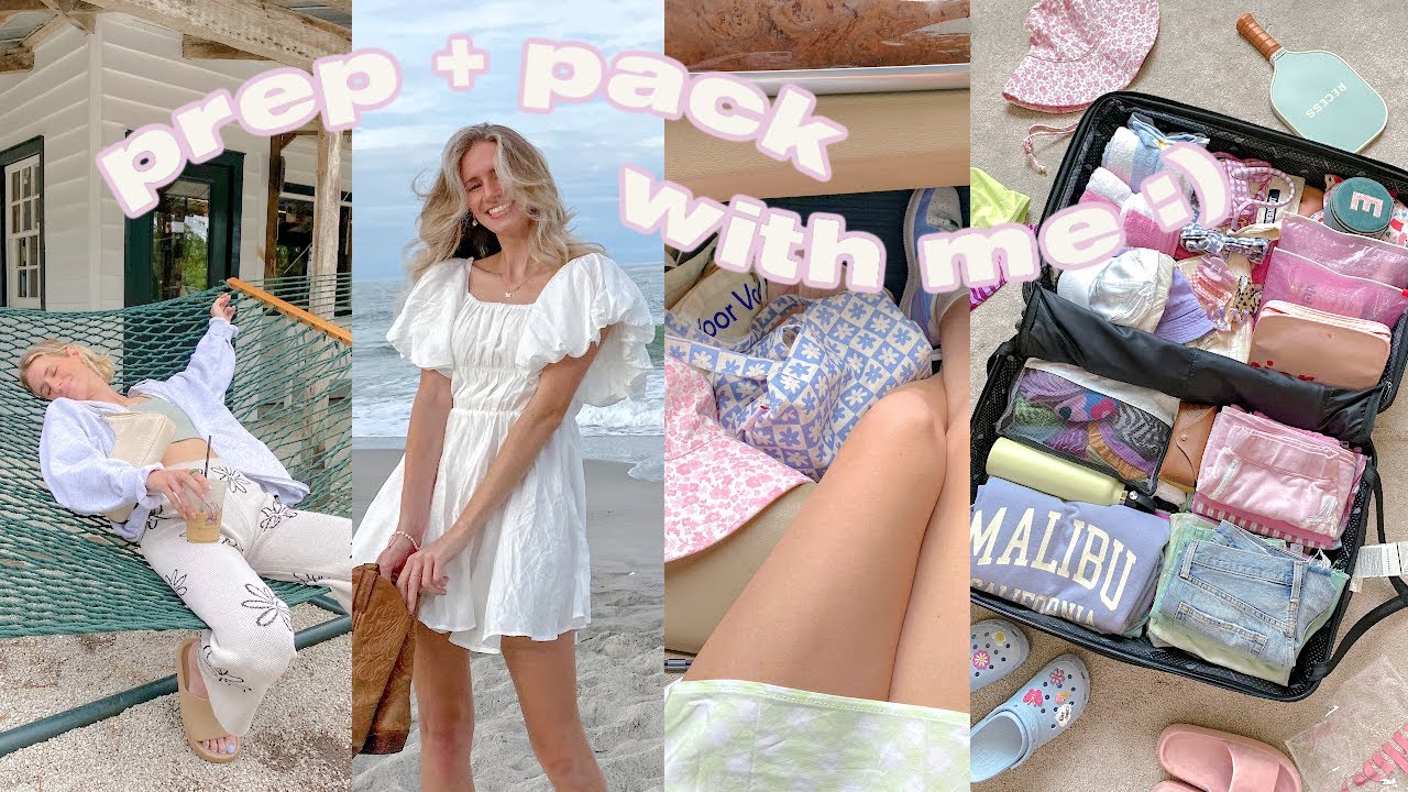 prep + pack with me for the beach!! (chaotic edition) | hair, nails.....proposal??