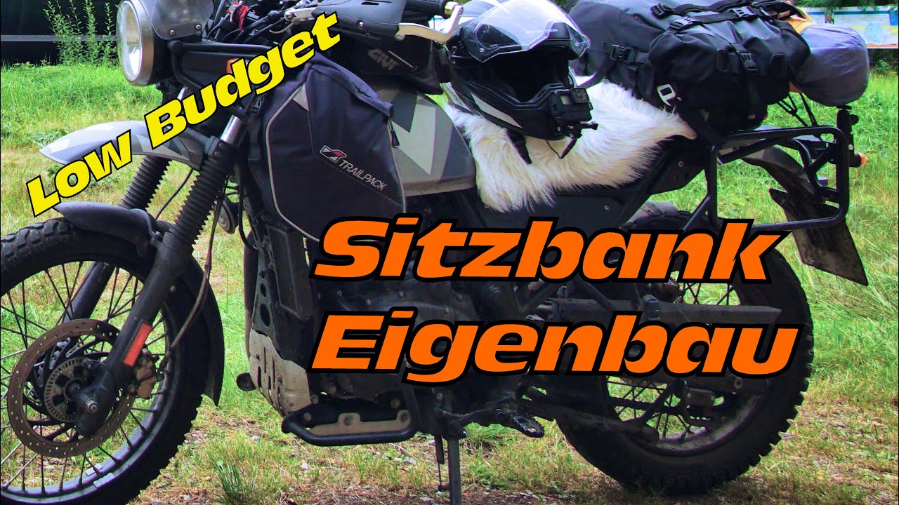 Die Sitzbankmulde muss weg. Mal gucken, was ich da machen kann - Himalayan 411