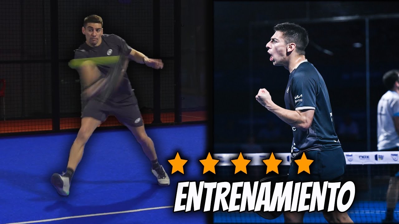 DINENNO ME DEJ&Oacute; GRABAR SU ENTRENAMIENTO -Teenpadel