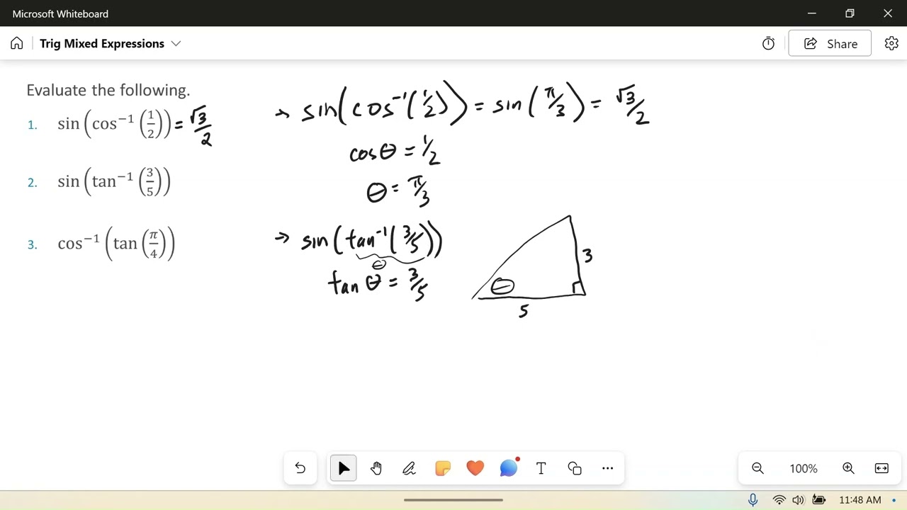 Inverse Trig Mixed Expressions