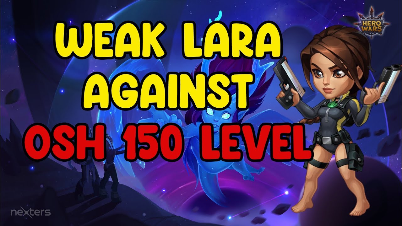 Hero Wars - Asgard - Lara Croft against Osh level 150