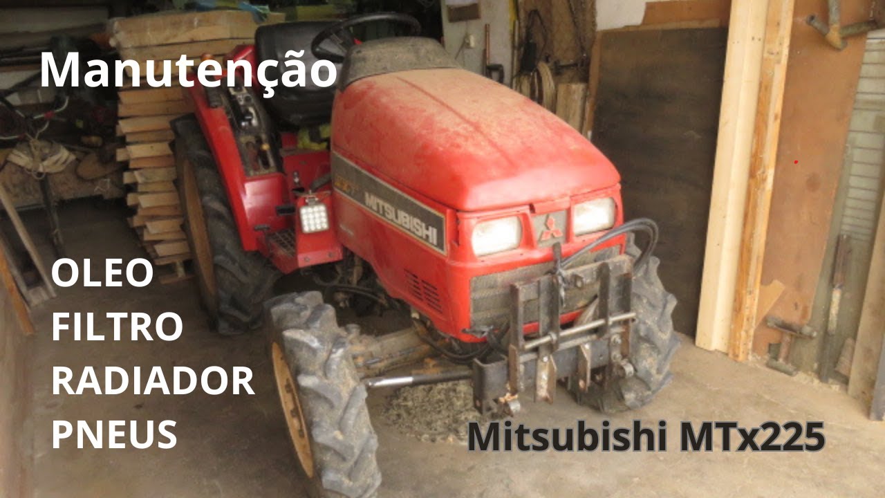 Manutencao  Mitsubishi MTx225, Oleo + Filtro