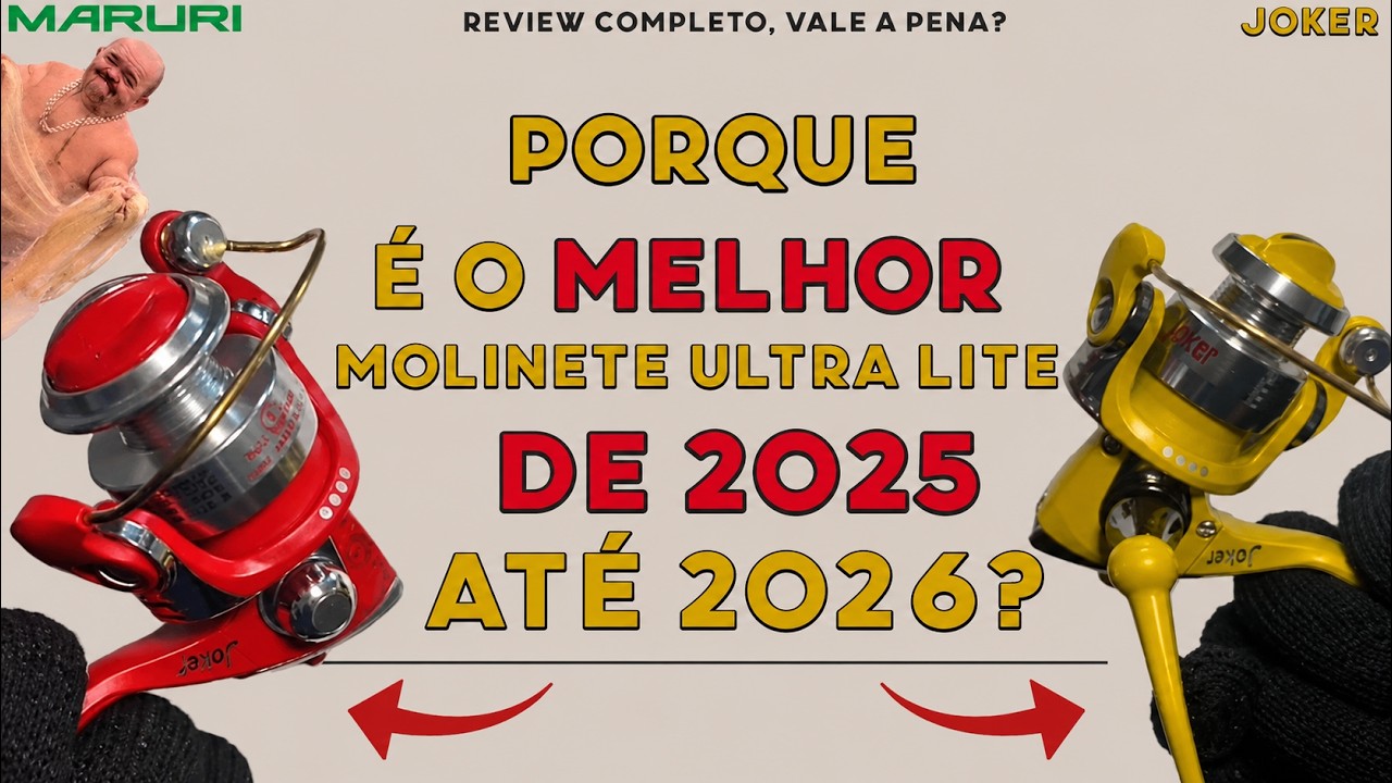 MELHOR MOLINETE ULTRA LITE DO MOMENTO !!  MOLINETE JOKER review Completo. #008