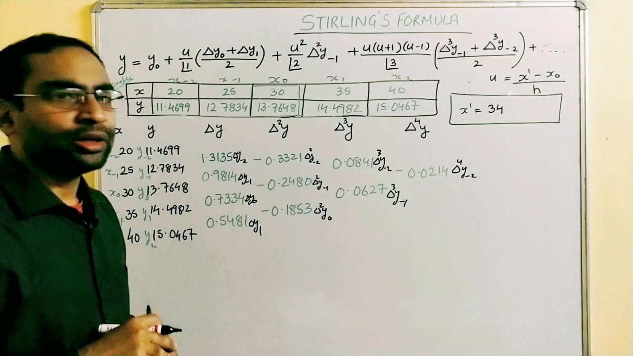 Stirling's interpolation formula