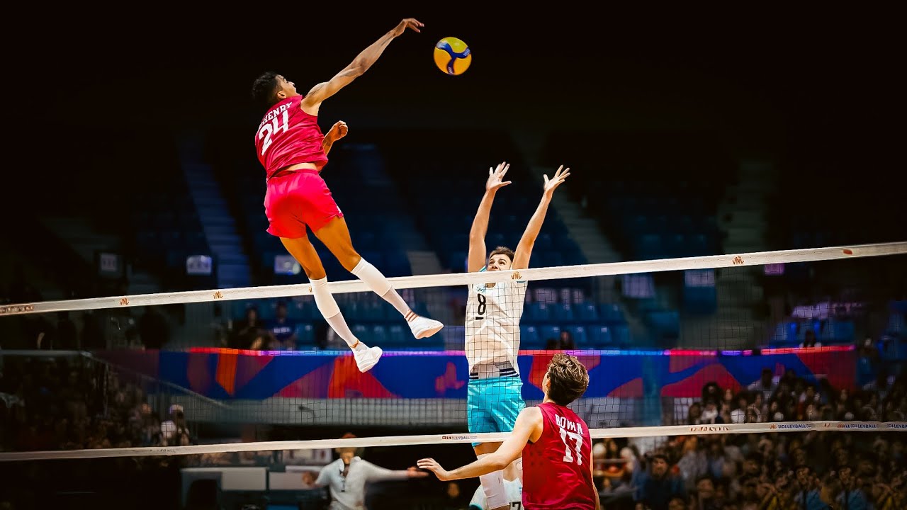 TOP 20 Most Powerful Volleyball Spikes | Men's VNL 2025