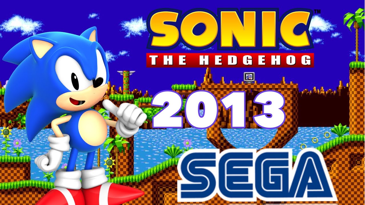 Classic Sonic the hedgehog (2013 remake) Green Hill Zone (Act1-3) Gameplay