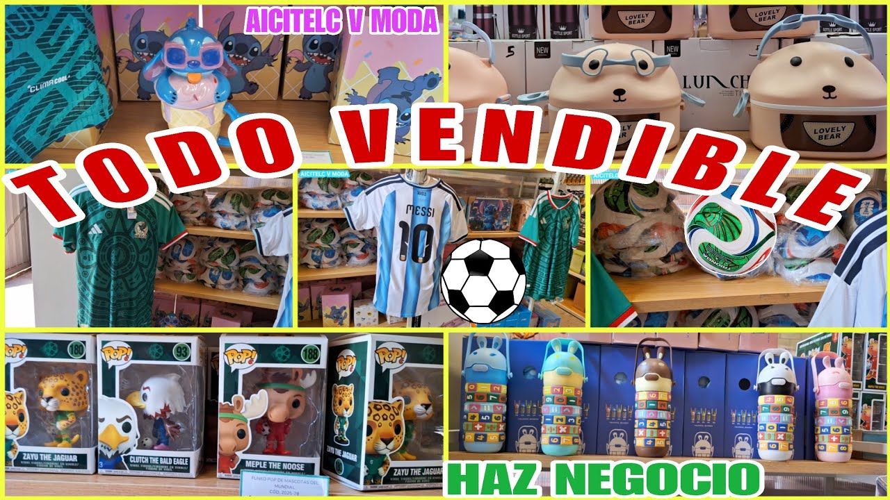 BODEGOTA😱‼️ Funkos playeras balones llaveros Termos Peluche frazada Pijama en tendencia haz negocio 