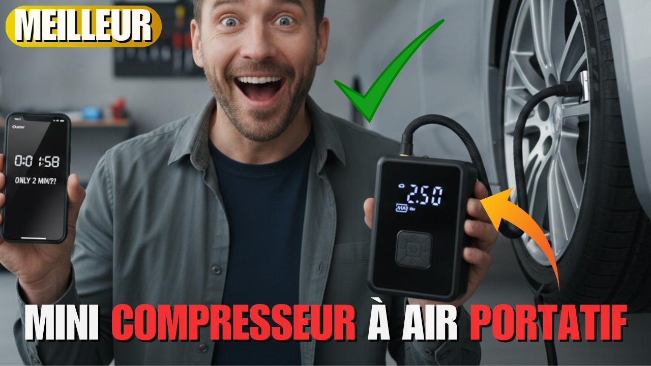 Oasser Mini Compresseur à Air portatif - Avis sur le Compresseur à 25€ le Plus Vendu sur Amazon ?!