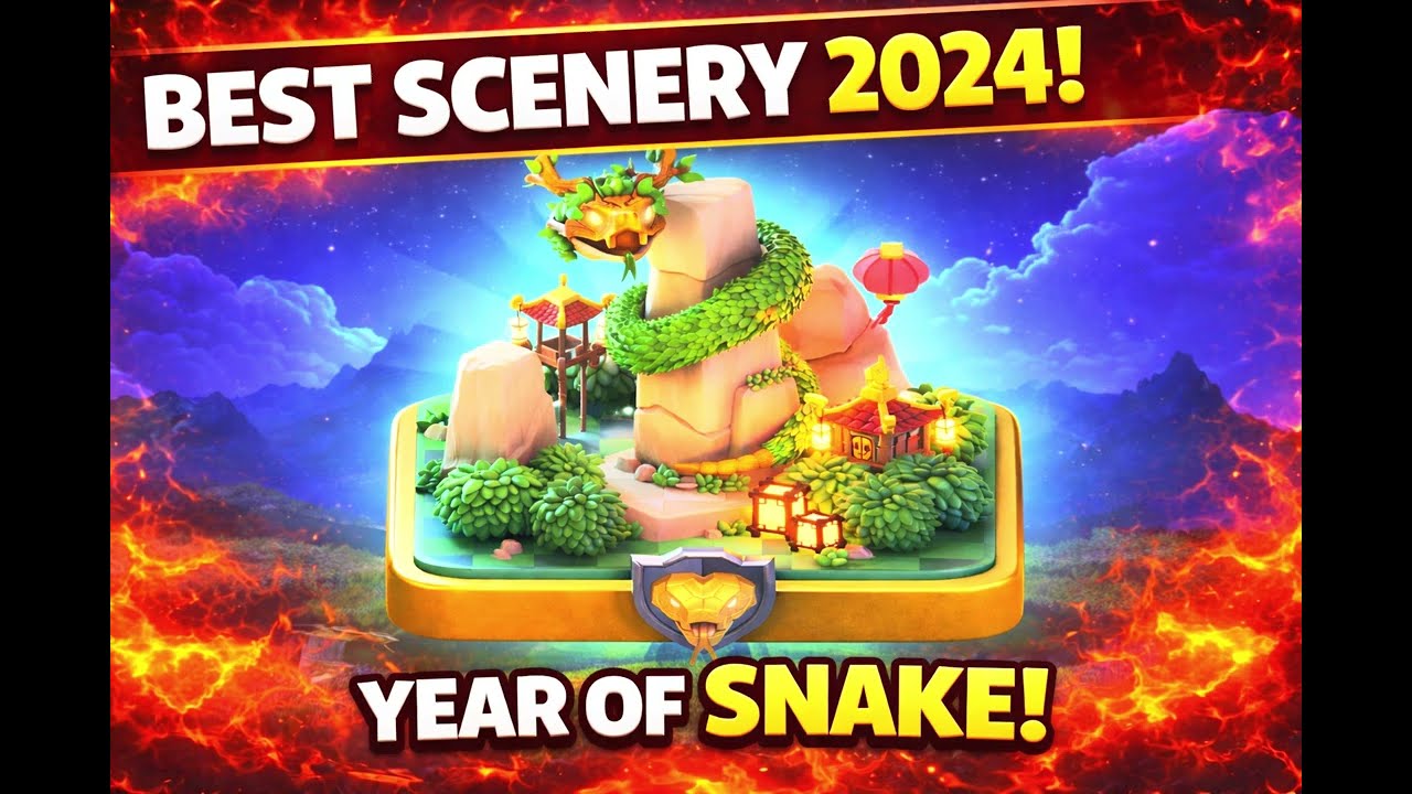 Is This the BEST COC Scenery Ever? Year of the Snake 🐍🔥