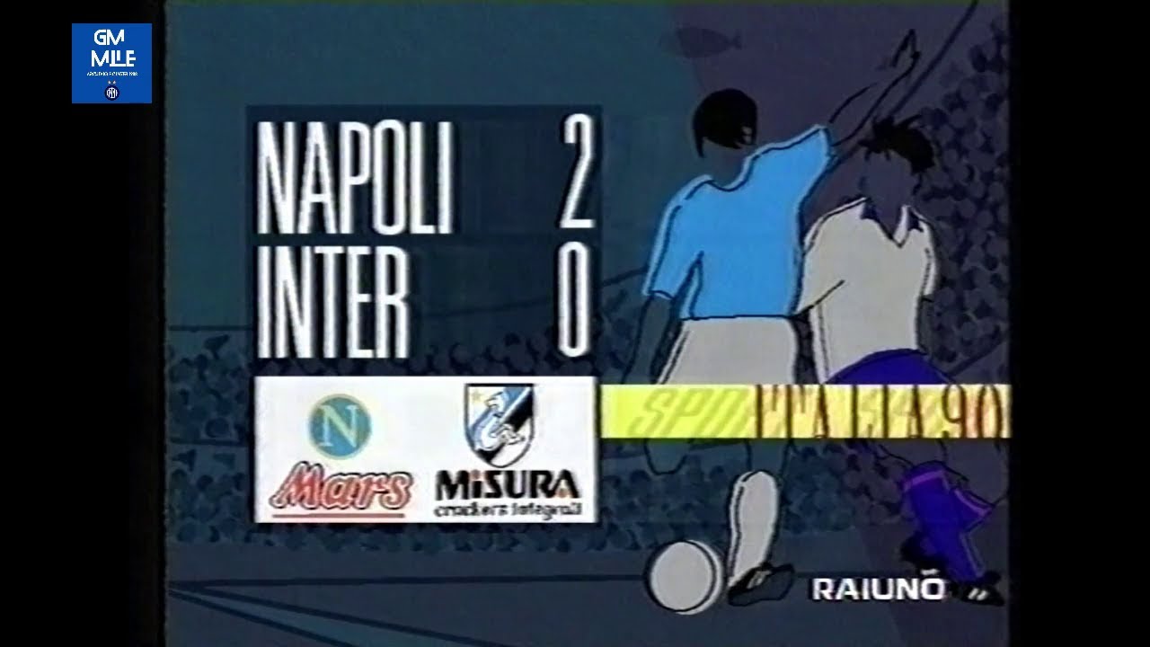1989-90 (9^ - 22-10-1989) Napoli-INTER 2-0 [Careca,Maradona] Servizio D.S.Rai1