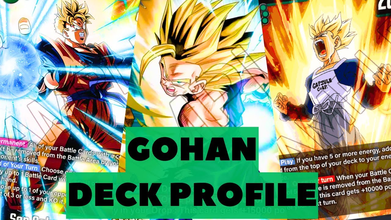 BEST Gohan Deck Profile FB02 Dragon Ball Fusion World