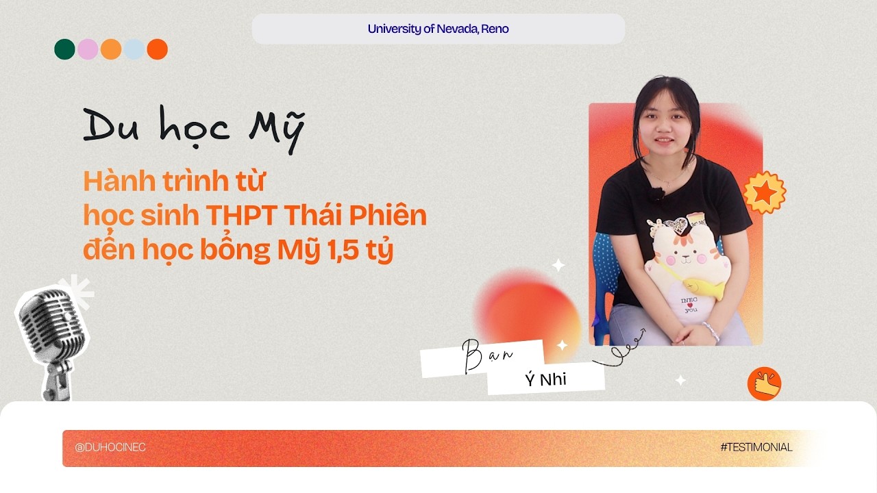 Hành trình từ học sinh THPT Thái Phiên đến học bổng Mỹ 1,5 tỷ