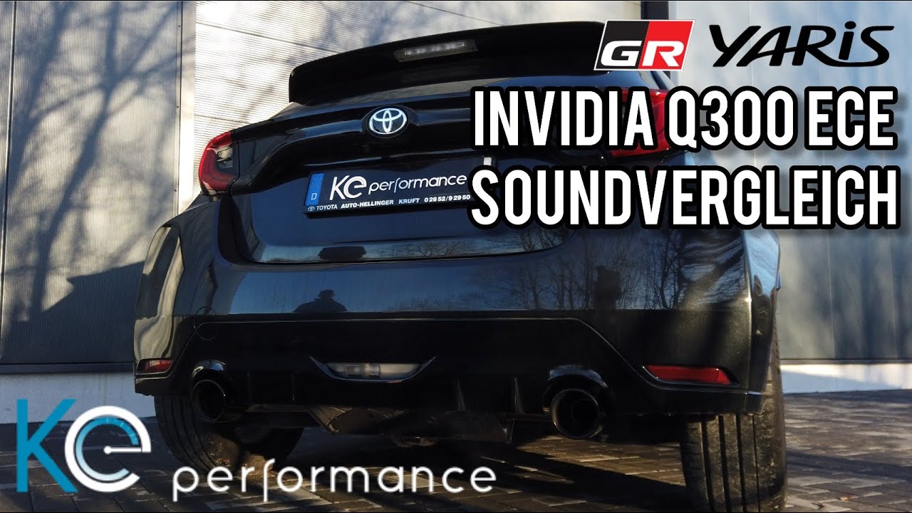 Sound Toyota GR Yaris Invidia Q300 ECE AGA Auspuff / KE-PERFORMANCE