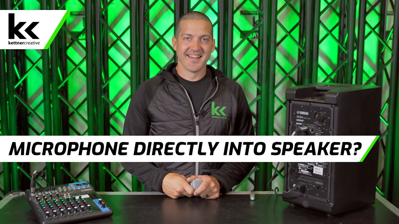 Can I Plug My Microphone Directly Into A Speaker?