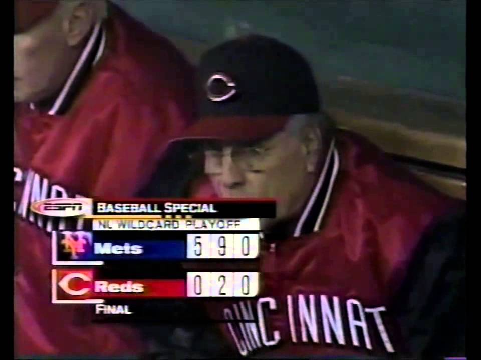 Mets at Reds final out one game playoff 10 4 99