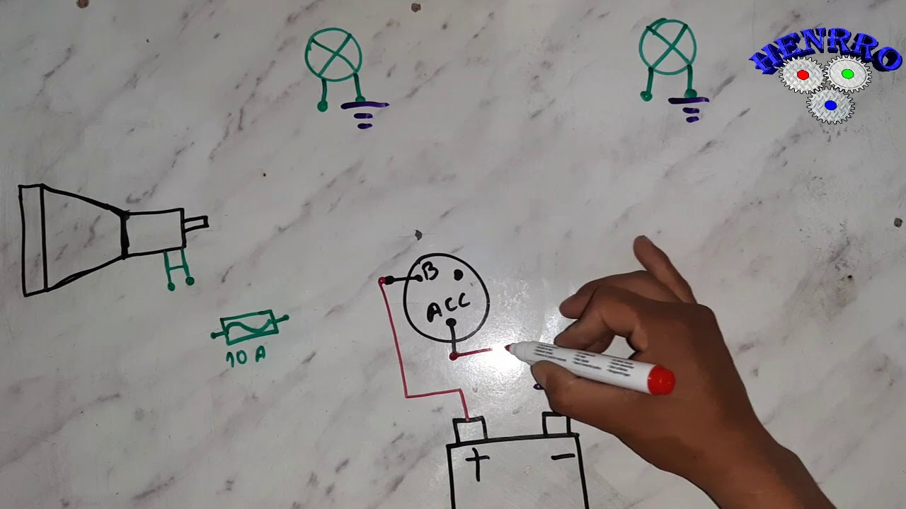 DIAGRAMA / CIRCUITO DE LUZ DE RETRO O RETROCESO