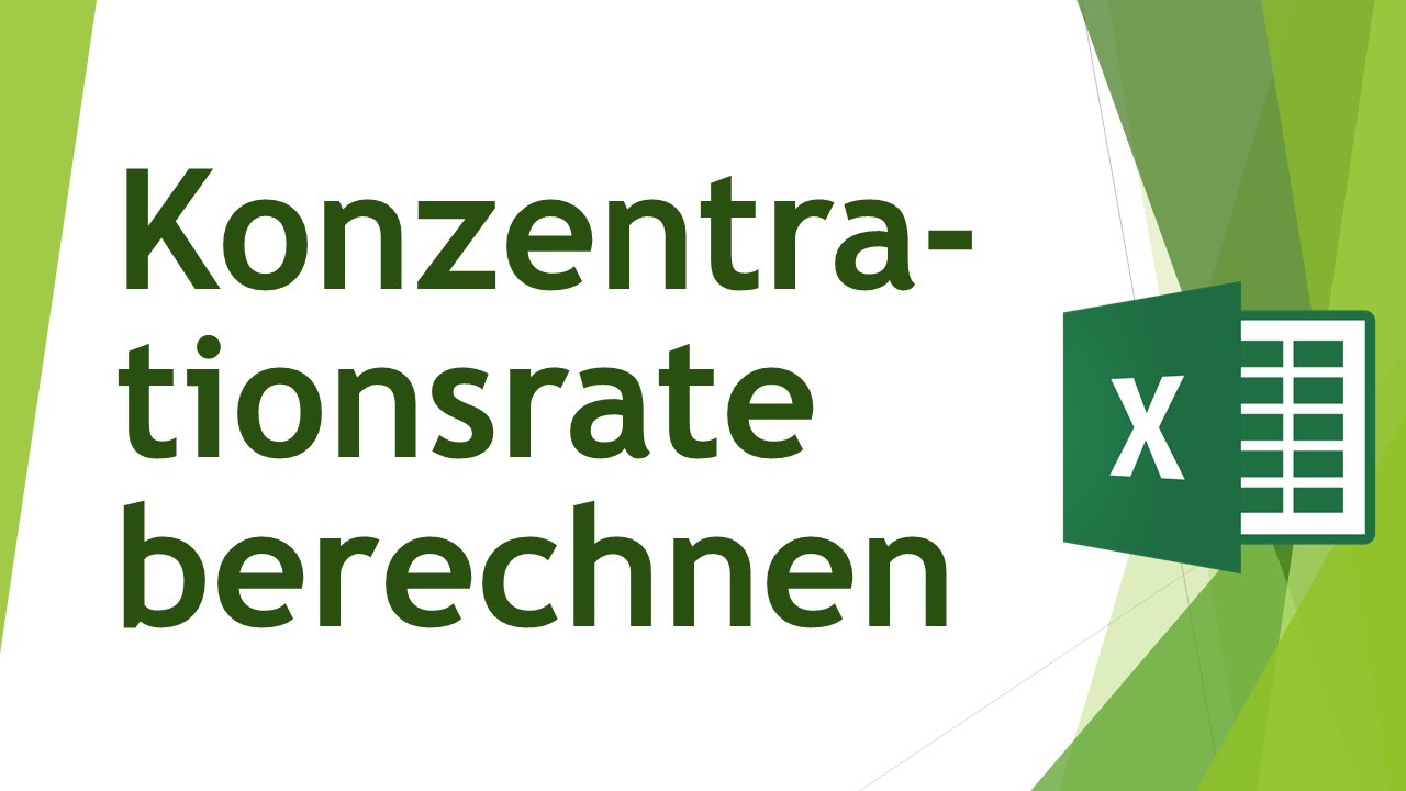 Konzentrationsrate in Excel berechnen - Daten analysieren in Excel (65)