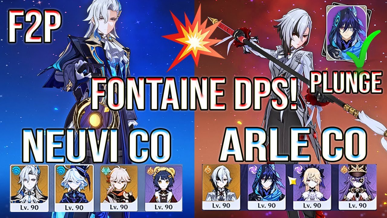 🔥 F2P Neuvillette & Arlecchino &mdash; Fontaine DPS DOMINATE Abyss 12 | Genshin Impact