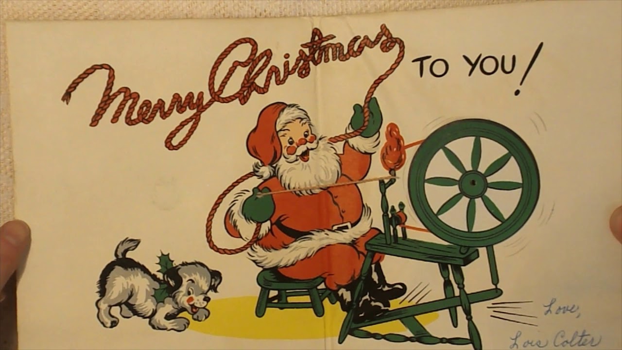 Vintage Greeting Card Collection 1: CHRISTMAS, BUNNIES, ETC. Estate Sale/Flea Market Finds 50s 60s