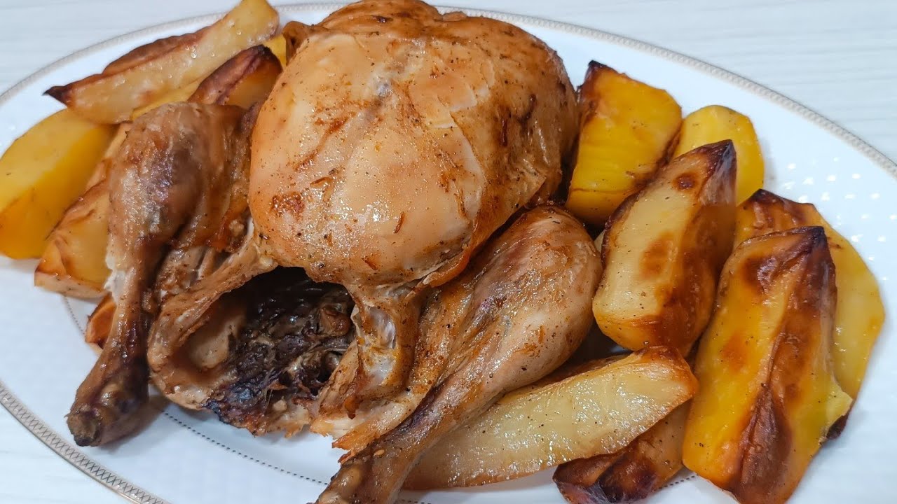 Вкусная и сочная курица с картошкой в духовке 🍗 ПРОСТО и БЫСТРО