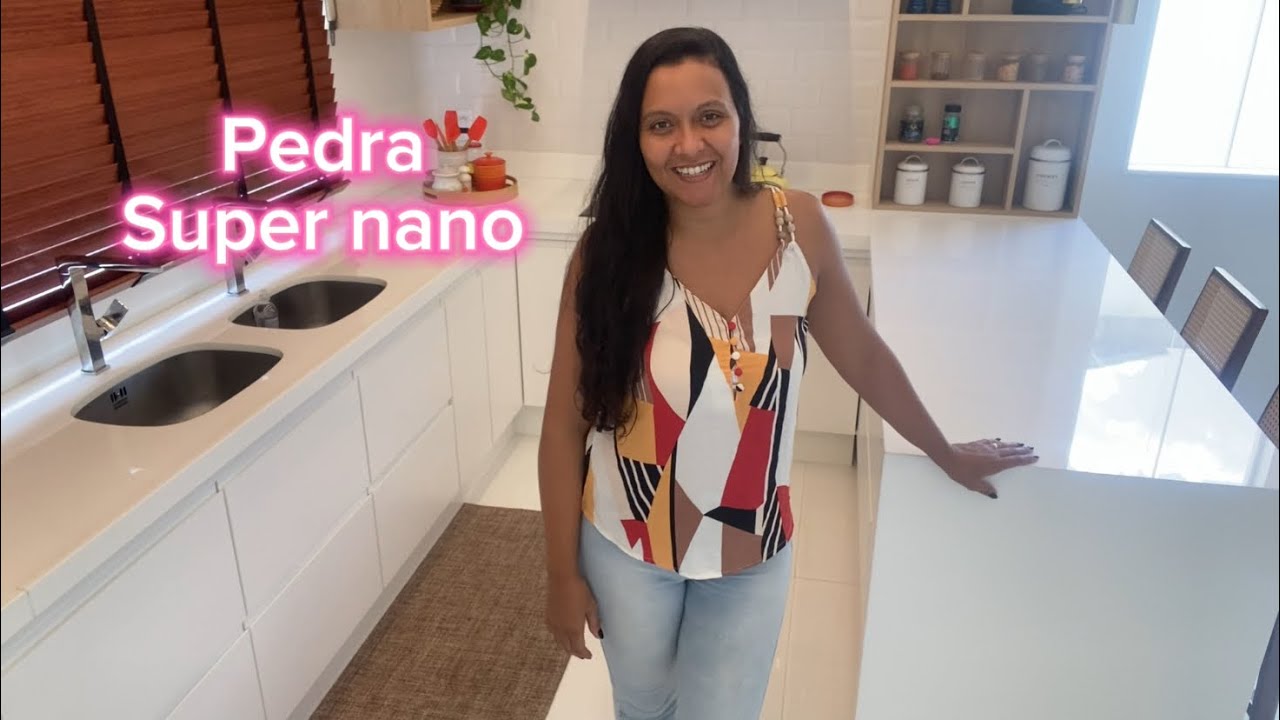 TUDO sobre a pedra SUPER NANO da minha COZINHA | Quanto paguei? Ela amarela? Cuidados especiais?