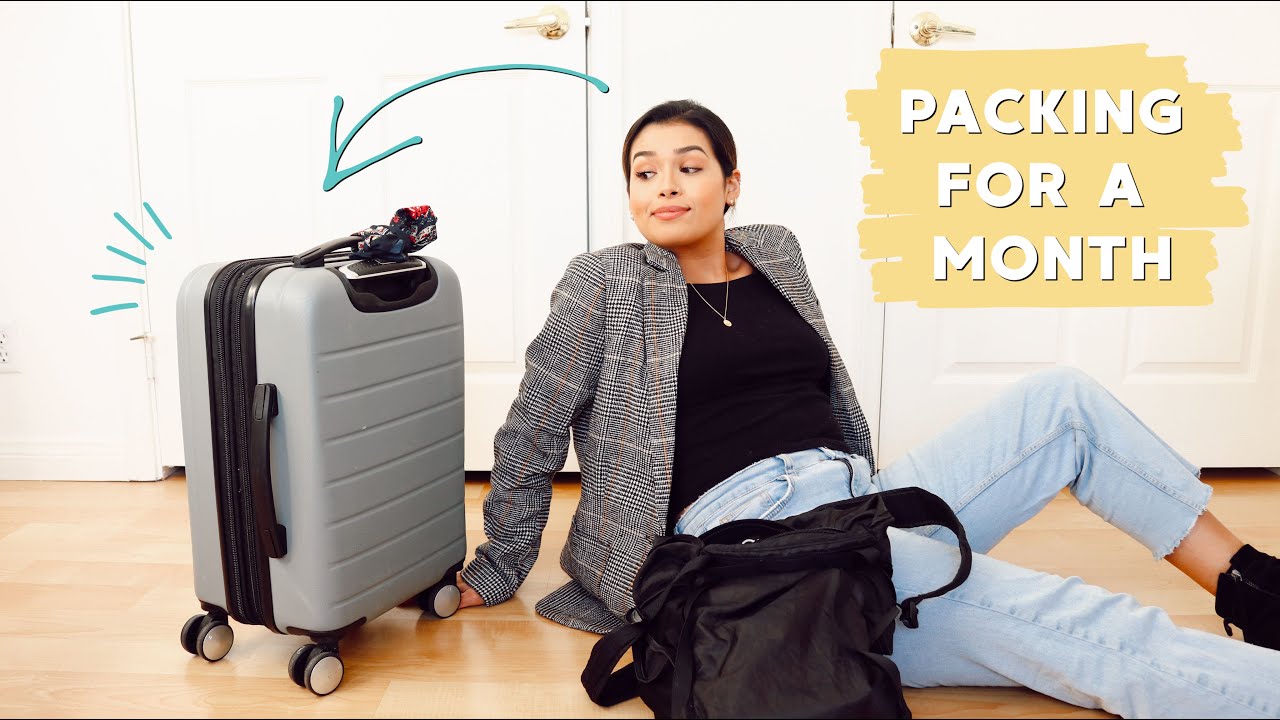 How to Pack for a Month Trip in a Carry-On | Tips & Tricks