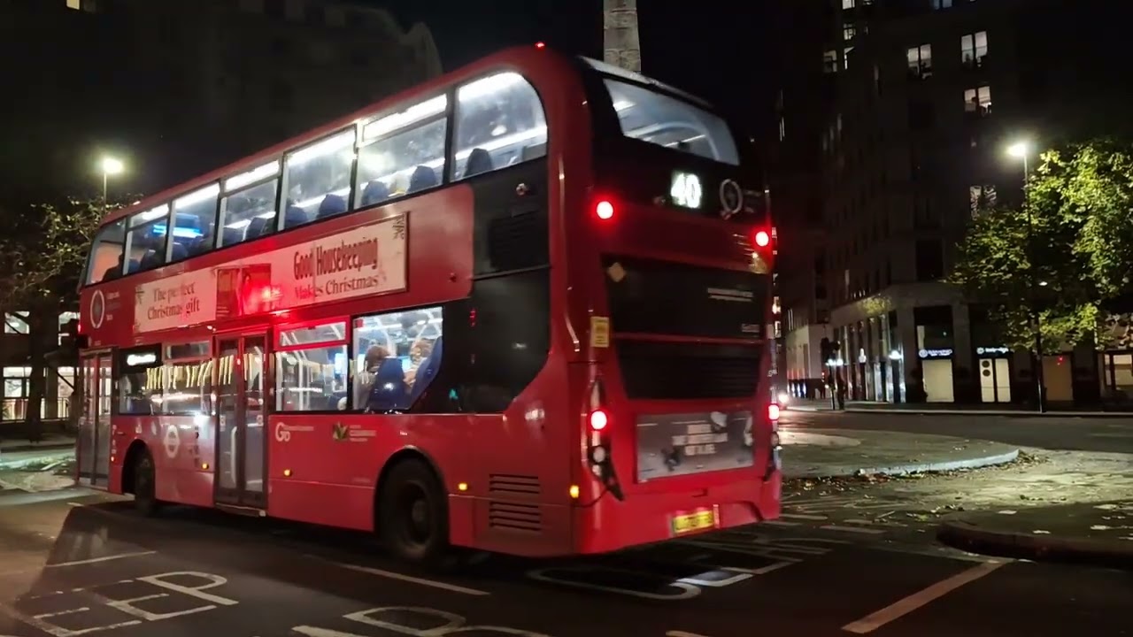 Buses Night St george's Circus 2025