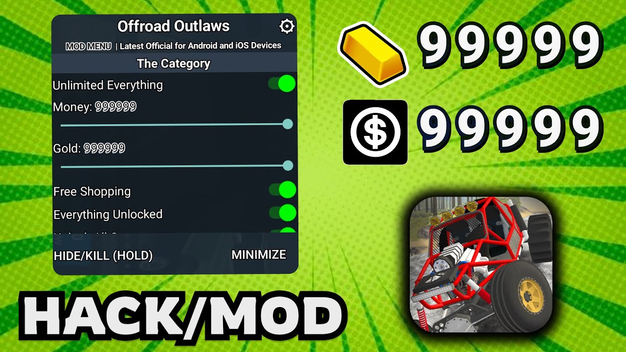 Offroad Outlaws HACK 2026 &ndash; Unlimited Money & Gold MOD APK for iOS/Android