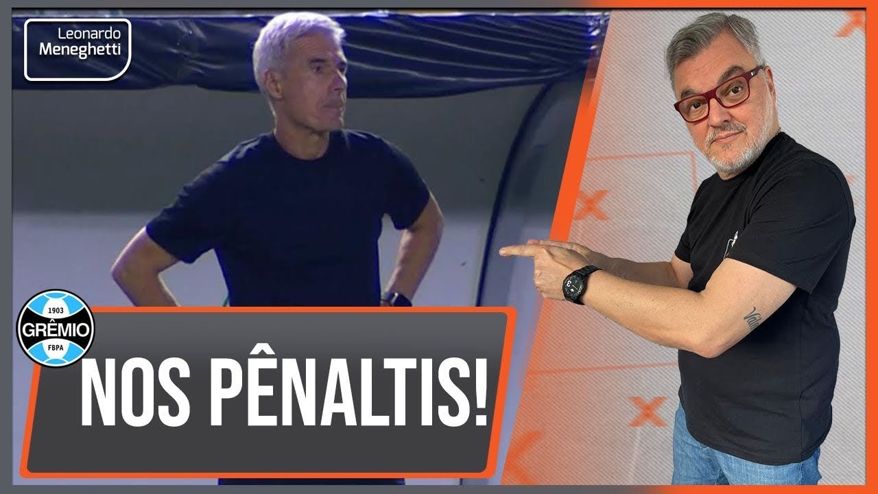 Luís Castro corrige o time no intervalo e Grêmio ganha vaga na final nos pênaltis!