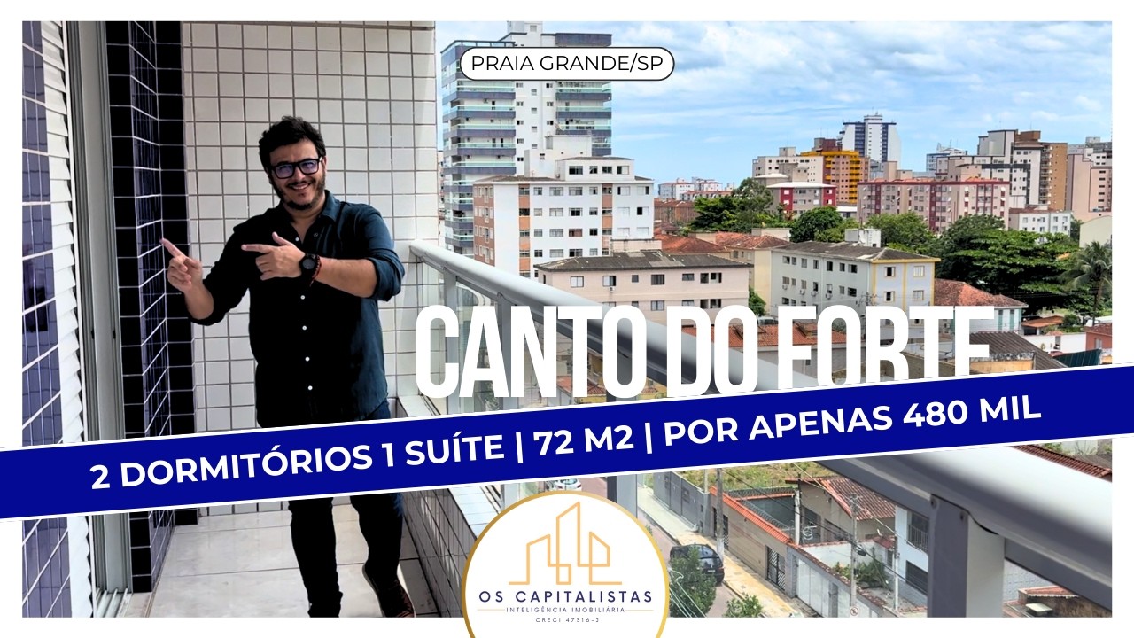 Oportunidade no Canto do Forte | 2 dormitórios com 1 suíte | 72 m² de área útil no Precinho