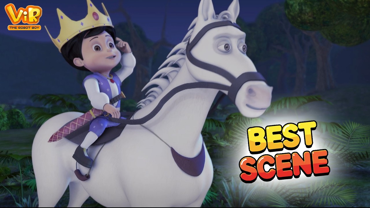Vir The Robot Boy : Robotic Vir Fursatganj Ka Night King Bana | Best Scenes Robot Cartoon for kids