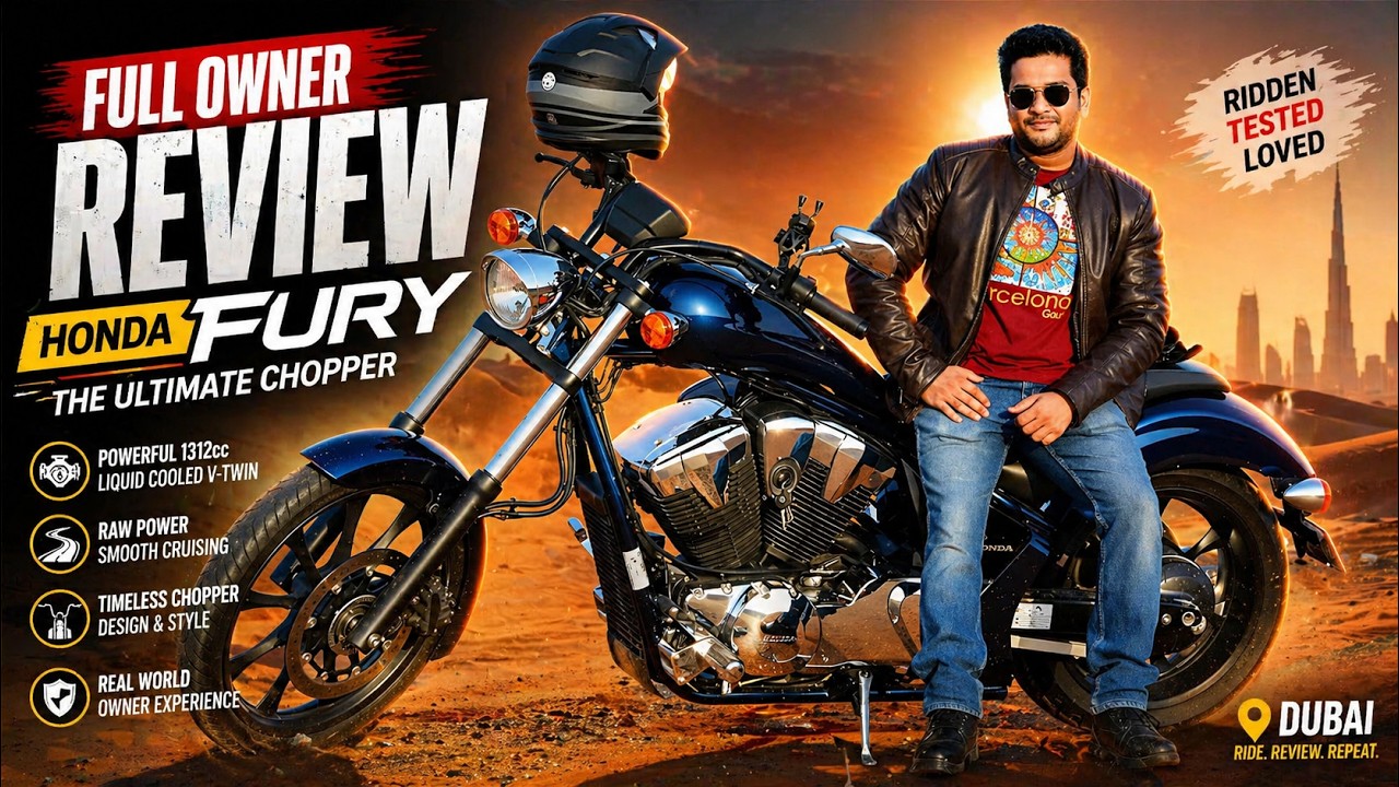 Honda Fury In Dubai - A Beautiful Chopper   4K
