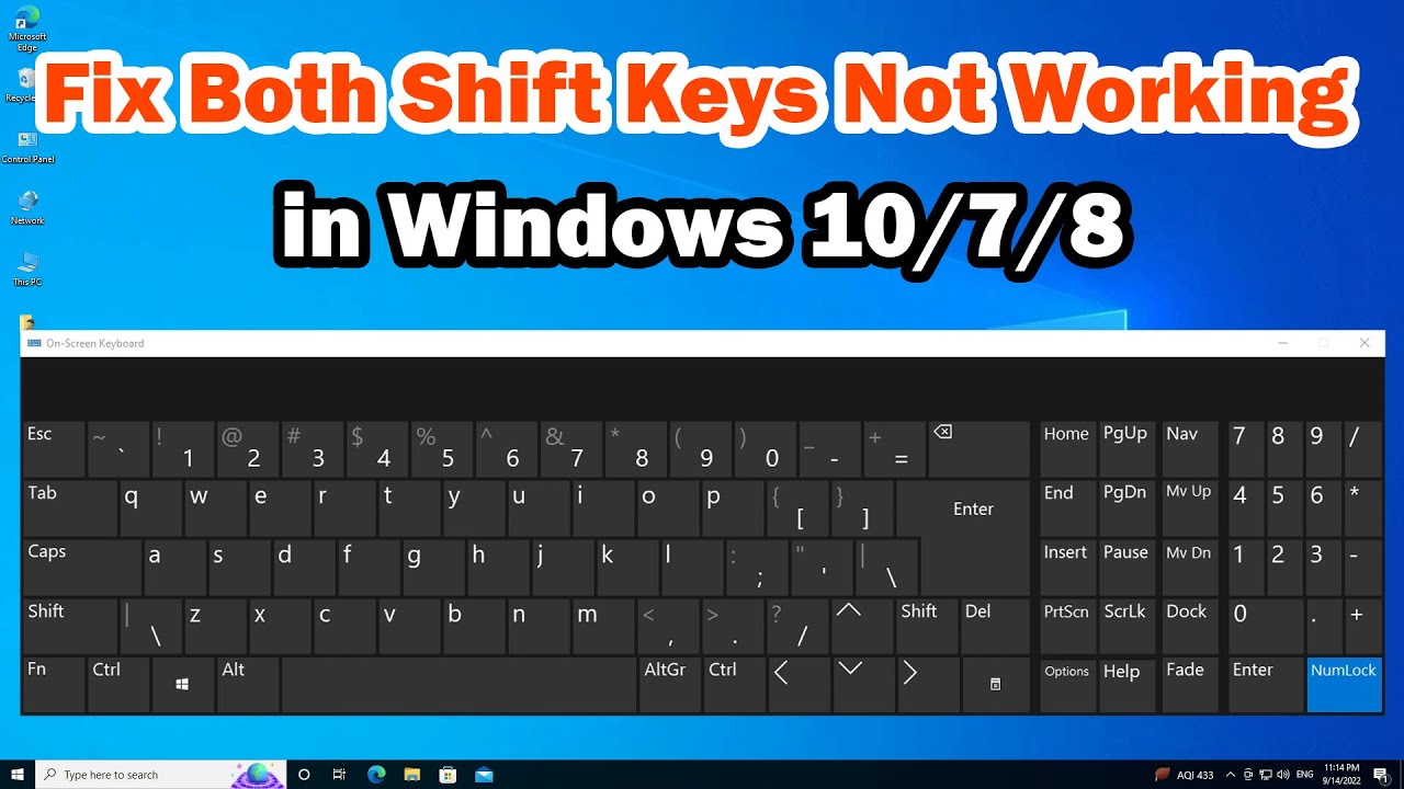 Как исправить неработающие обе клавиши Shift в Windows 10/7/8 | Клавиши Shift не работают