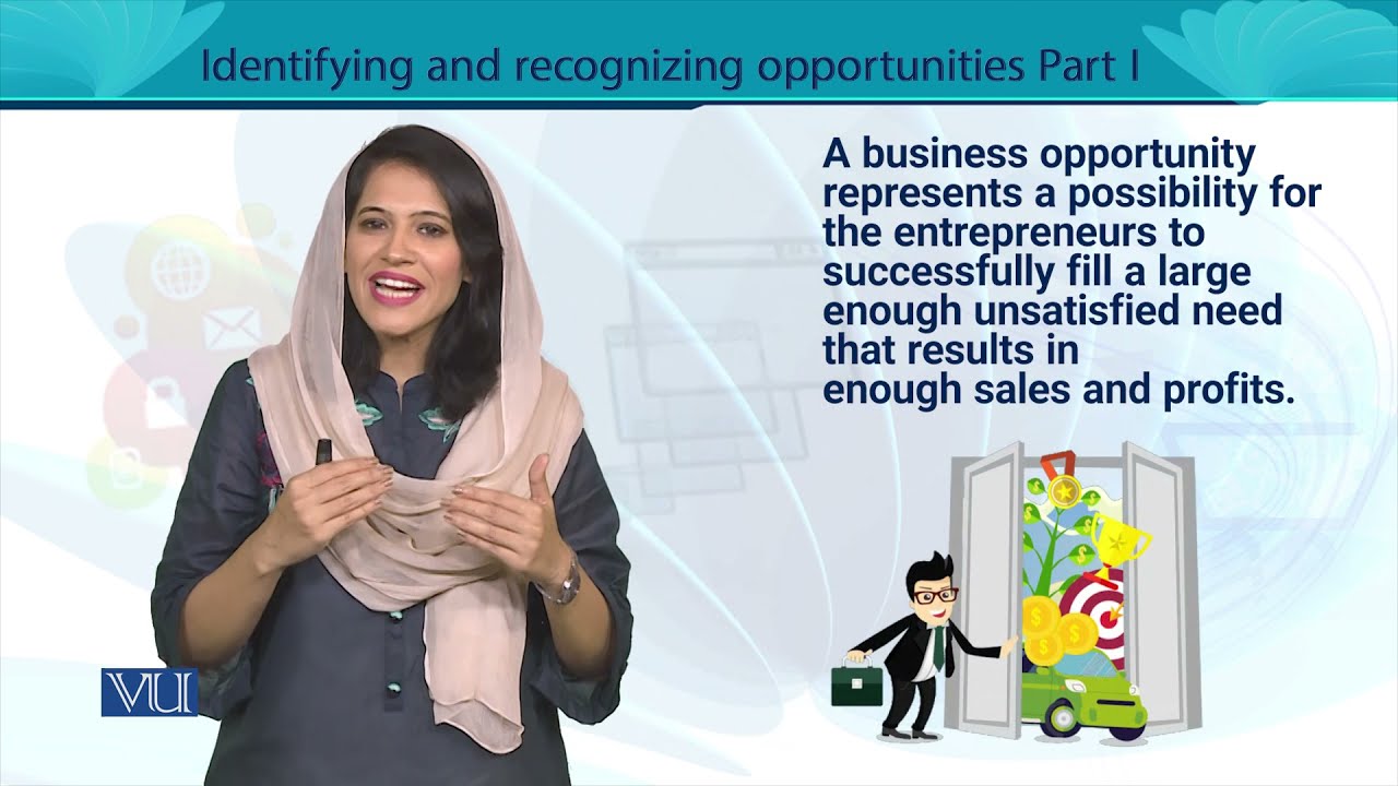 Identifying and Recognizing Opportunities Part 1 | Entrepreneurship | MGT602_Topic061