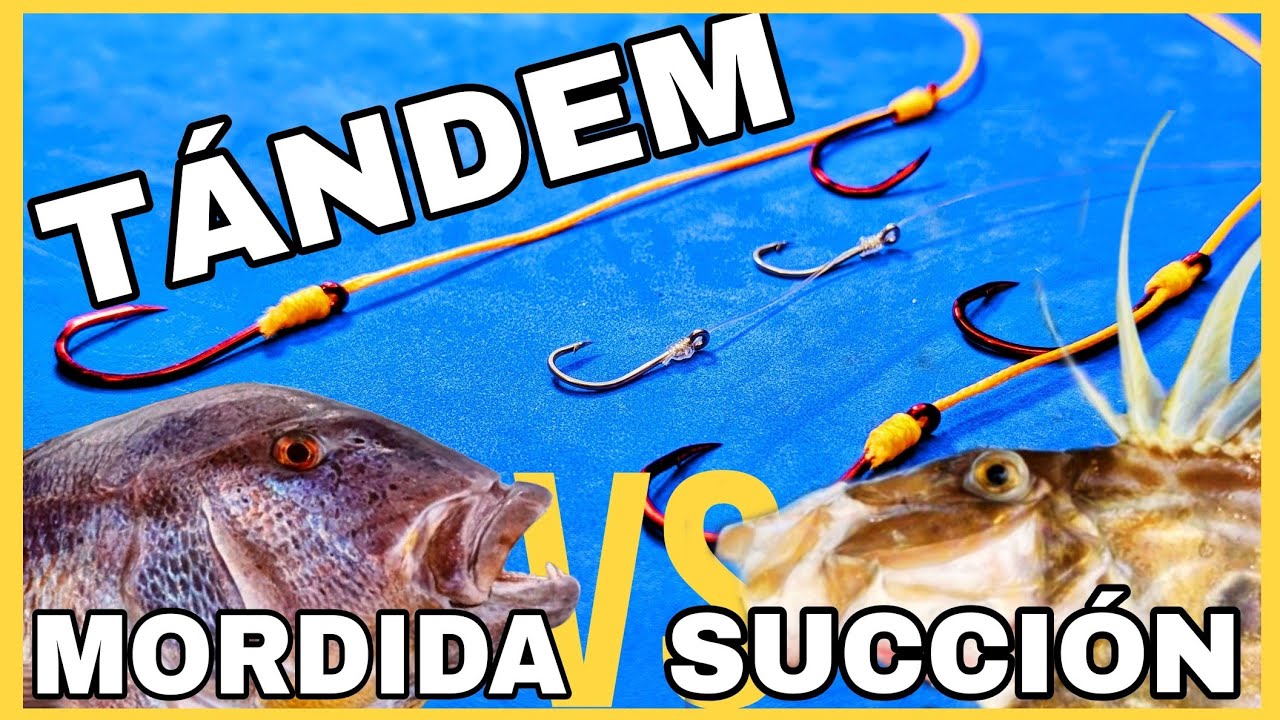 CÓMO MONTAR ANZUELO TÁNDEM: El sistema para Peces de Succión y Ataques a la Cola