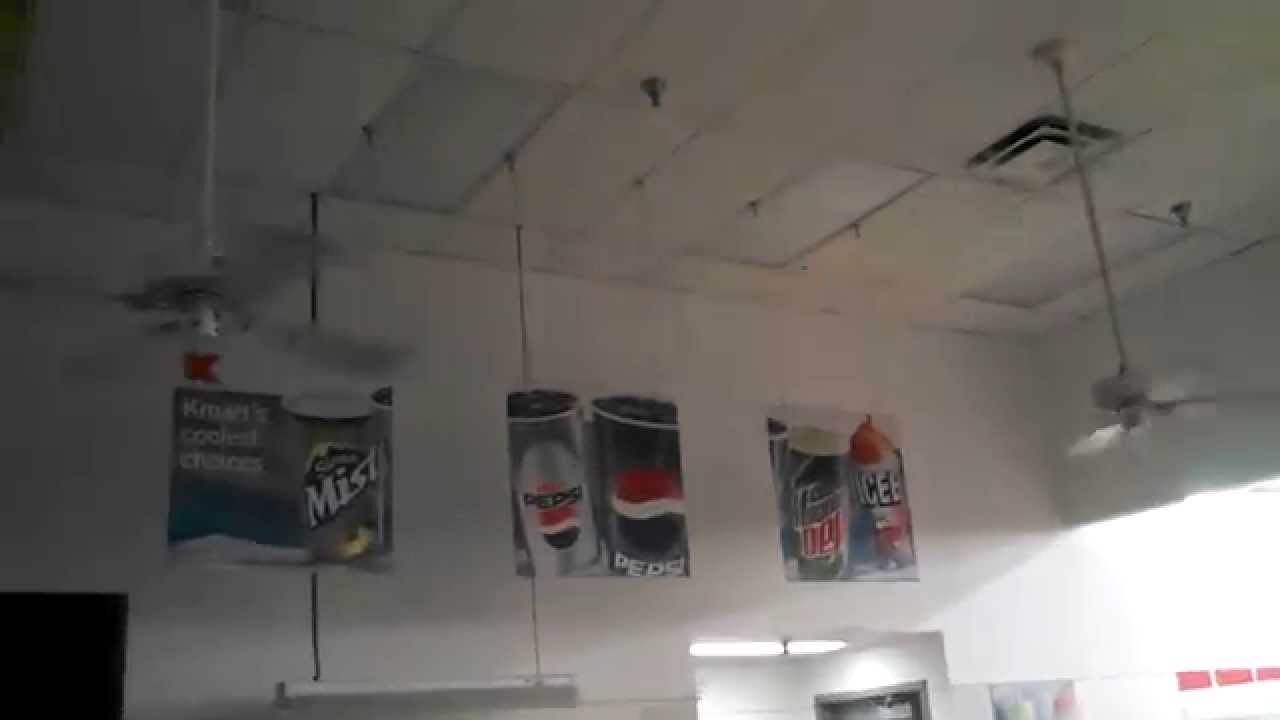 Hunter Original Ceiling Fans in a Kmart Snack Bar
