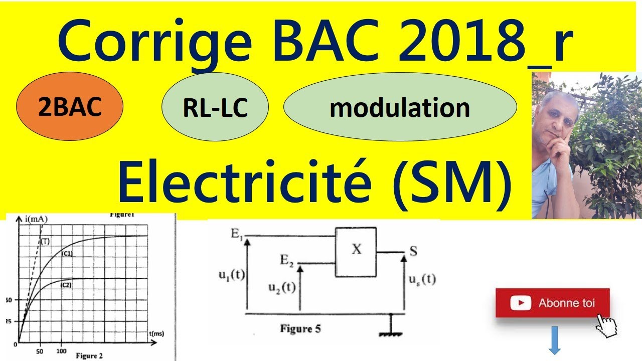 Corrige BAC SM (2018-rat) circuit RL-LC et modulation