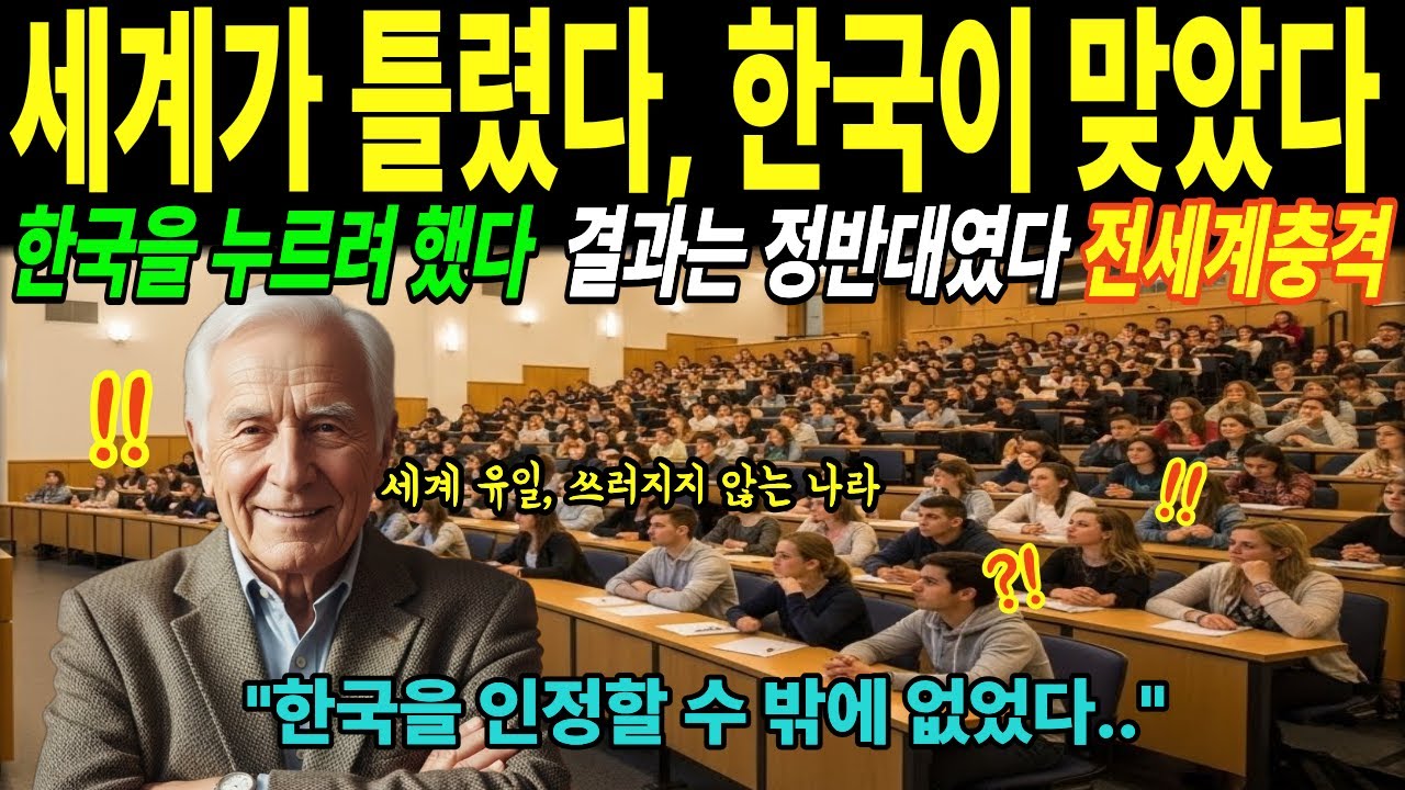 한국을 건드렸다… 그리고 무너진 건 그들이었다