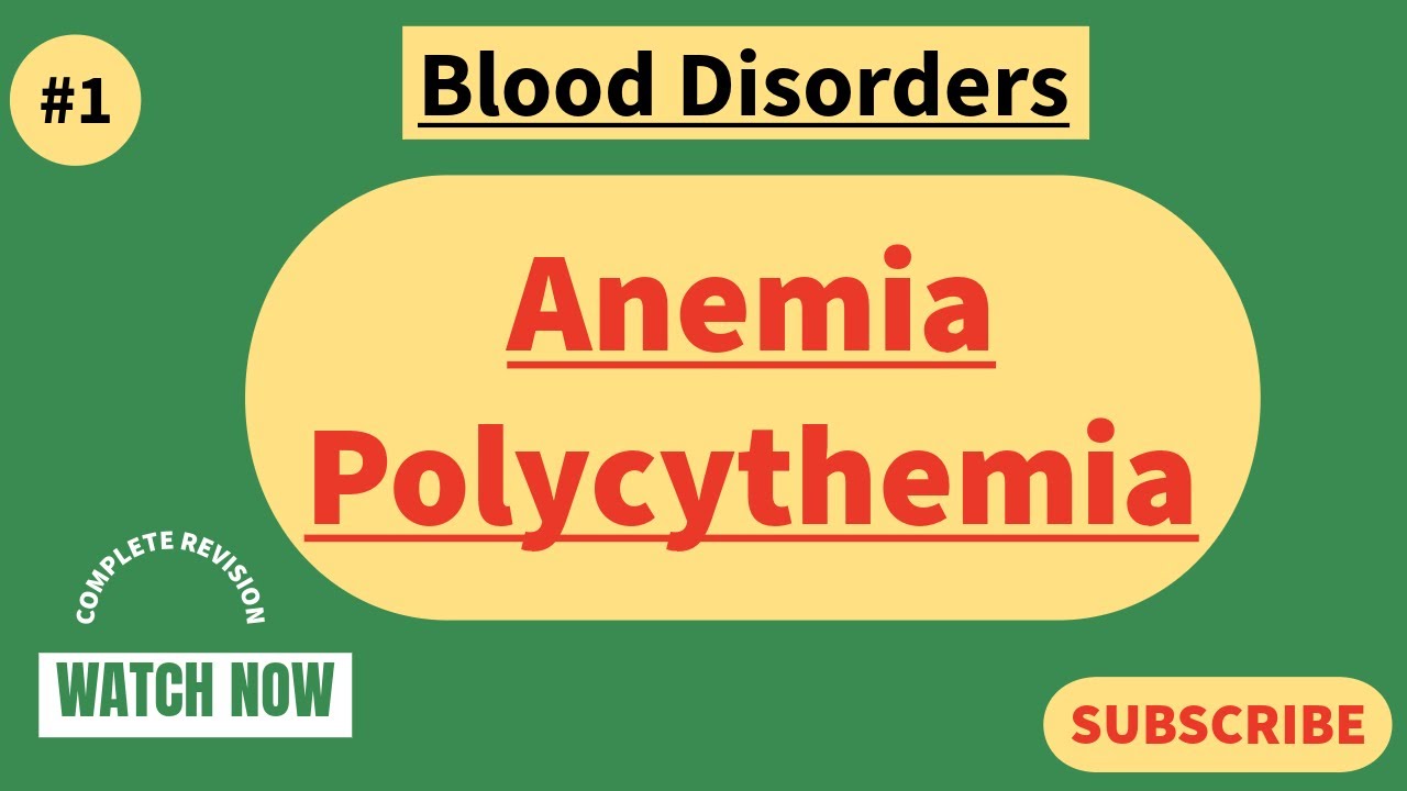 Anemia !! Polycythemia !! Hindi !! Medical Surgical !! Adult Health!!