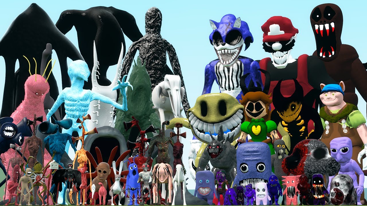 TREVOR HENDERSON CREATURES VS PILLAR CHASE 2 FAMILY (Garry's Mod)