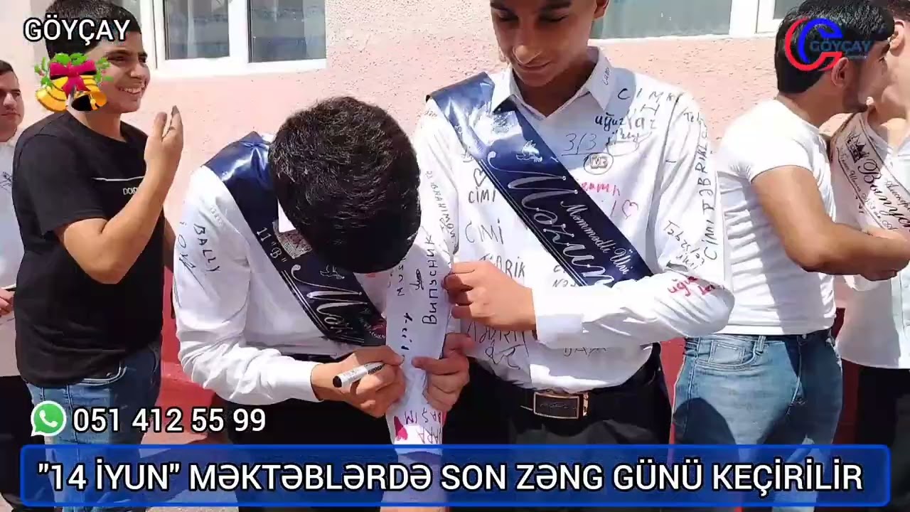 Göyçay rayon məktəblərində son zəng keçirilib 